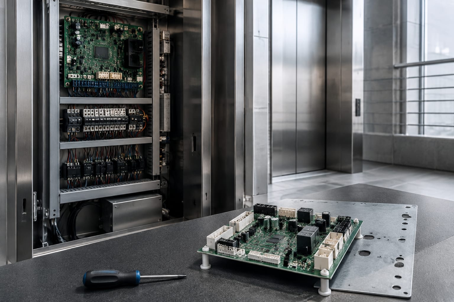 Elevator Control Panel Components, Faults and Replacement Guide